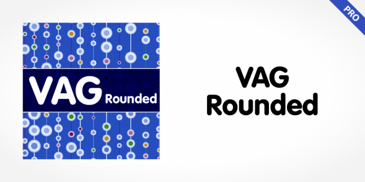 VAG Rounded Pro font preview