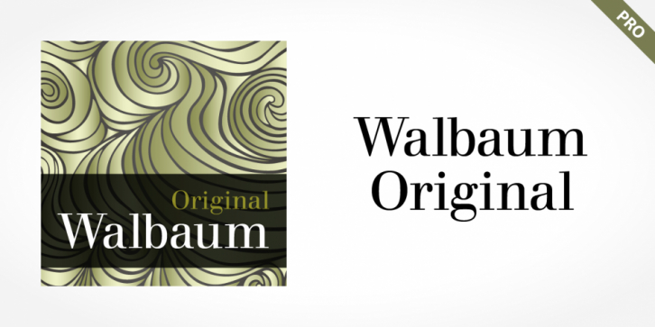 Walbaum Original Pro font preview