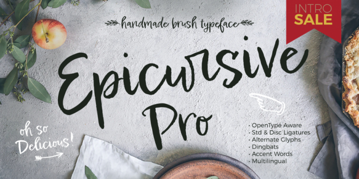 Epicursive Pro font preview