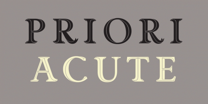 Priori Acute font preview