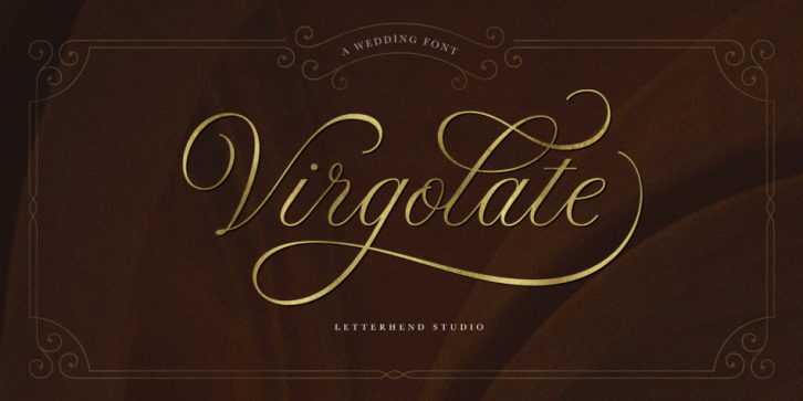 Virgolate font preview