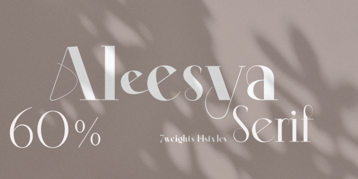 Aleesya Serif font preview