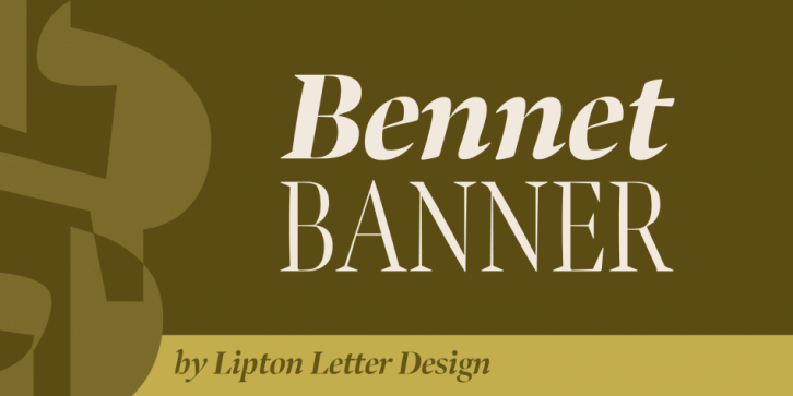 Bennet Banner font preview