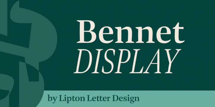 Bennet Display font preview