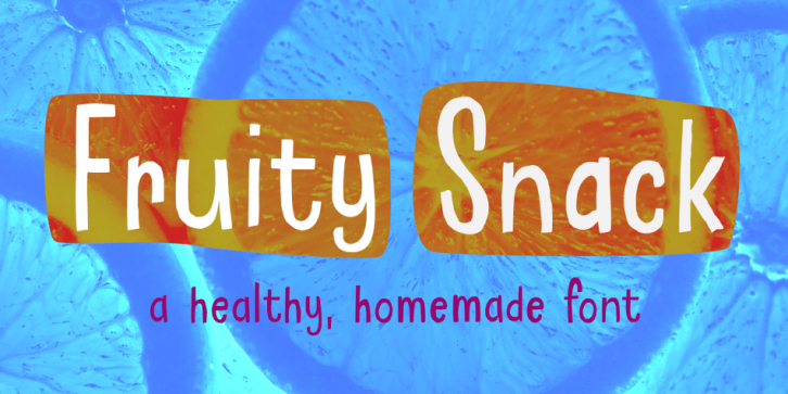 Fruity Snack font preview
