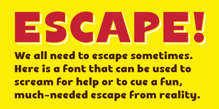 Escape font preview