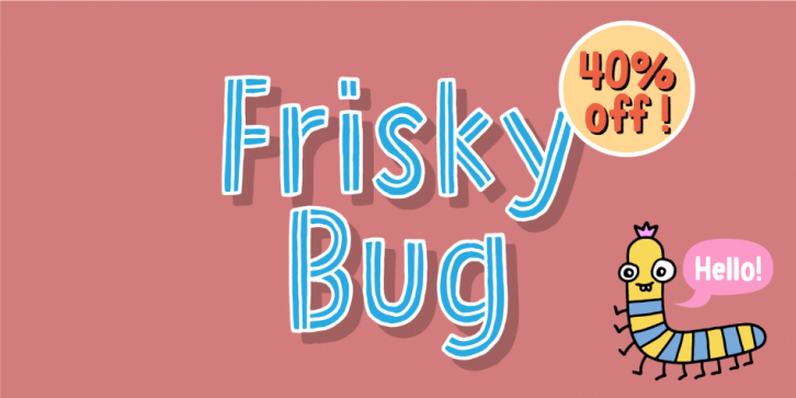 Frisky Bug font preview