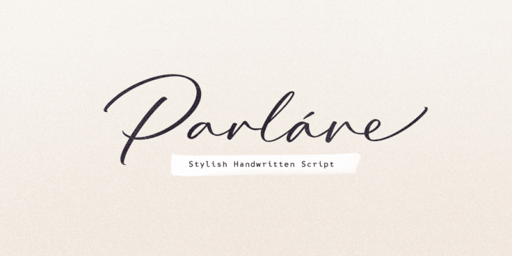 Parlare font preview