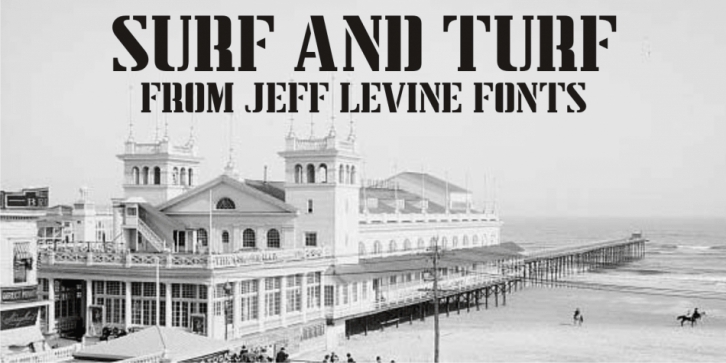 Surf and Turf JNL font preview