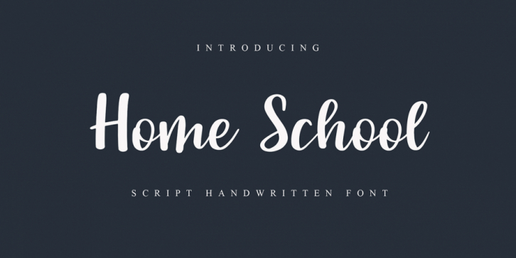 Home School font preview