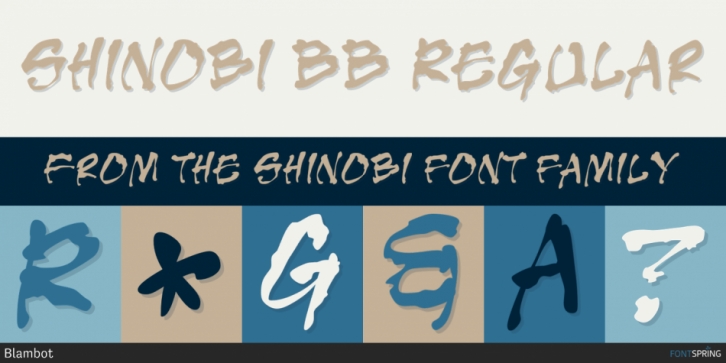 Shinobi font preview
