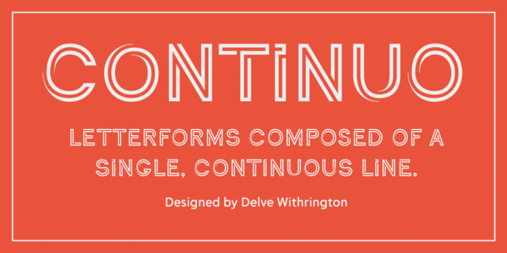 Continuo font preview