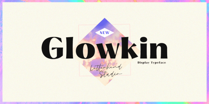 Glowkin font preview