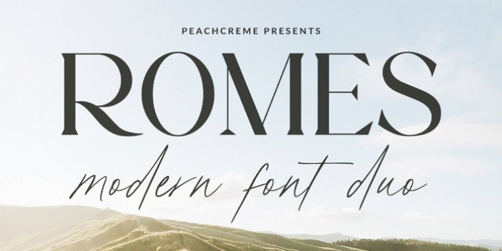 Romes font preview