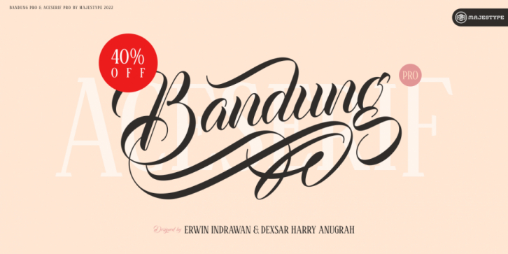 Bandung Pro font preview