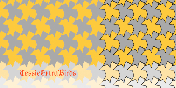 TessieXtraBirds font preview