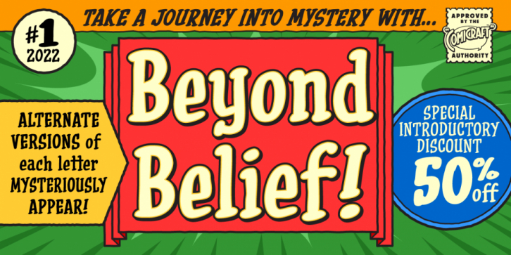 Beyond Belief font preview