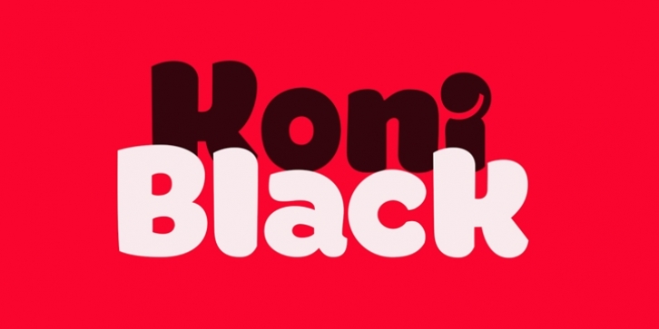 KoniBlack font preview