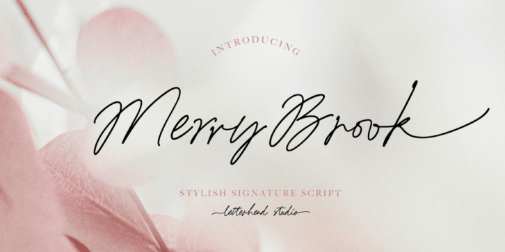 Merry Book font preview