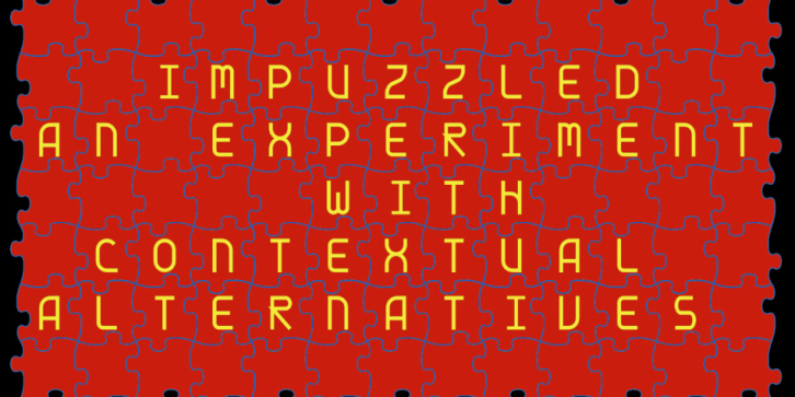 IMPuzzeled font preview