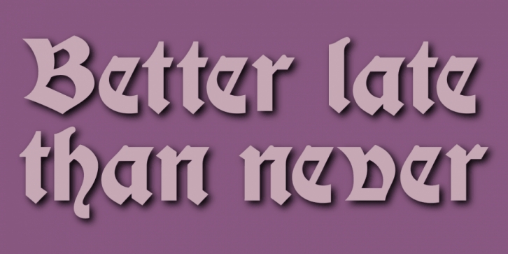 Display Gothic font preview