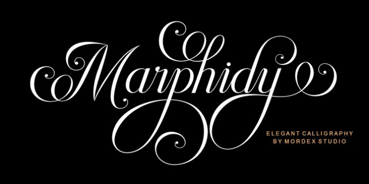 Marphidy font preview