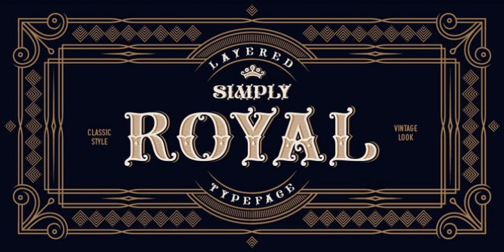 Simply Royal font preview