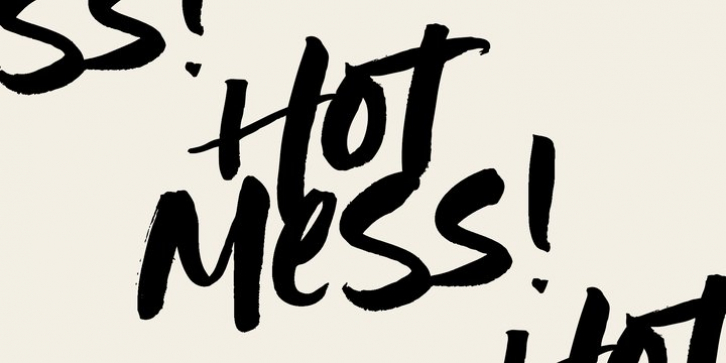 Hot Mess font preview