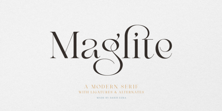 Maglite font preview