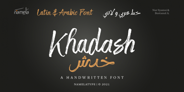 Khadash font preview