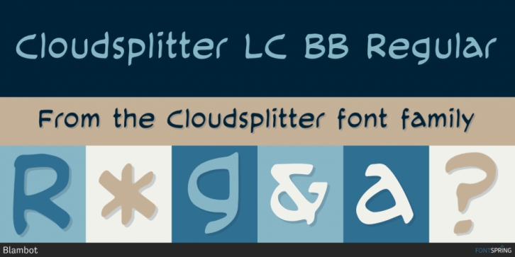 Cloudsplitter font preview