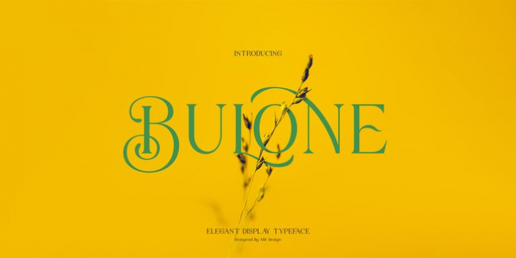 Bulone font preview