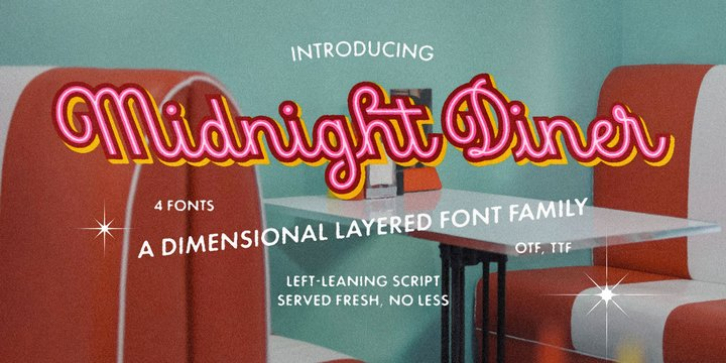 Midnight Diner font preview