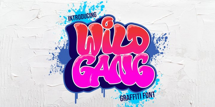 Wild Gang Graffiti font preview