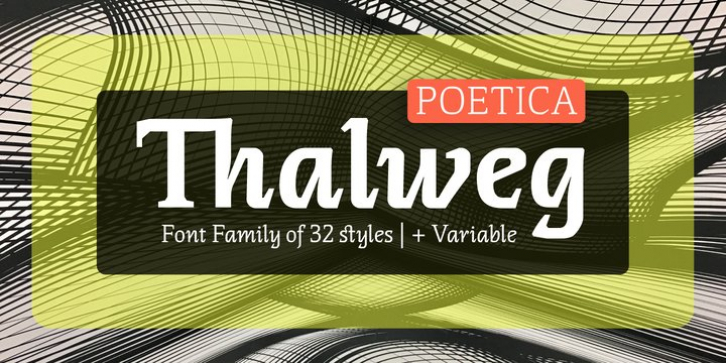 Thalweg Poetica font preview