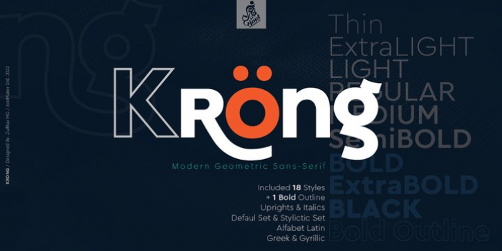 Krong font preview