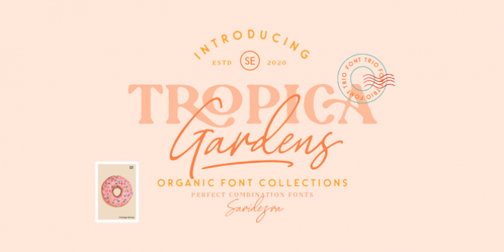 Tropica Gardens font preview