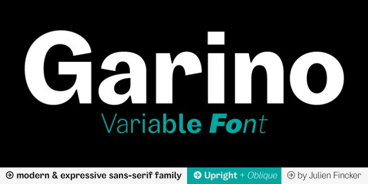 Garino Variable font preview
