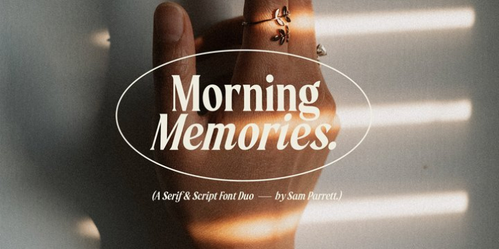 Morning Memories font preview