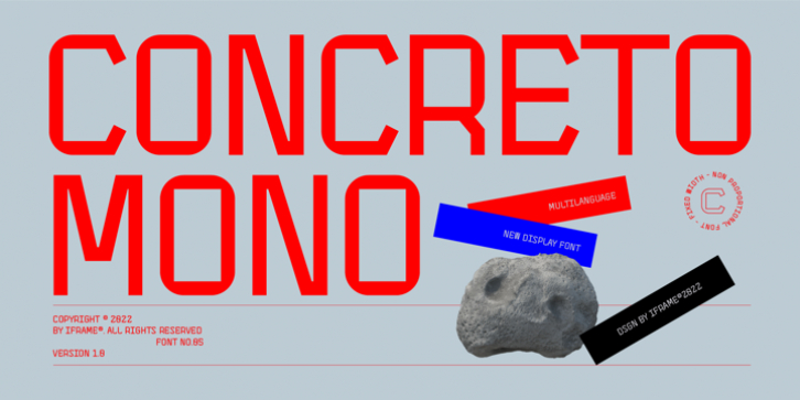 Concreto Mono font preview