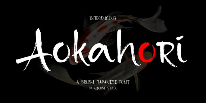 Aokahori font preview