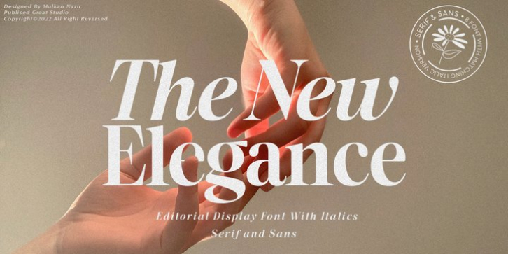 The New Elegance font preview