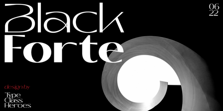 Black Forte font preview