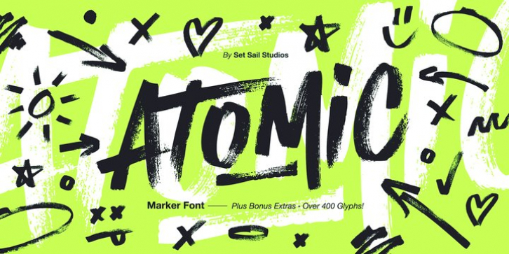 Atomic Marker font preview