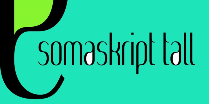 SomaSkript Tall font preview