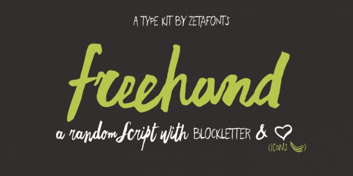 Freehand Brush font preview