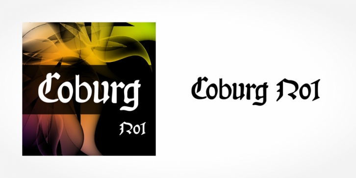 Coburg No1 font preview