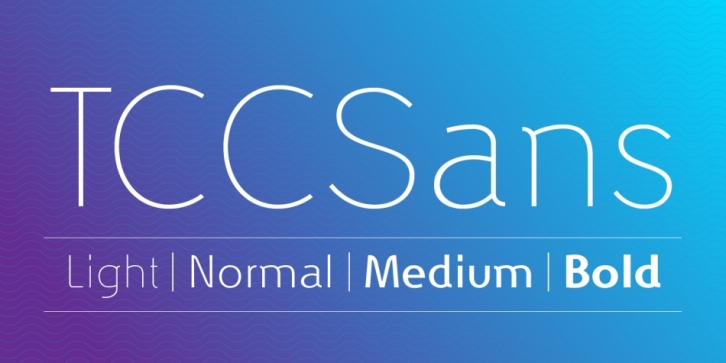 TCC Sans font preview