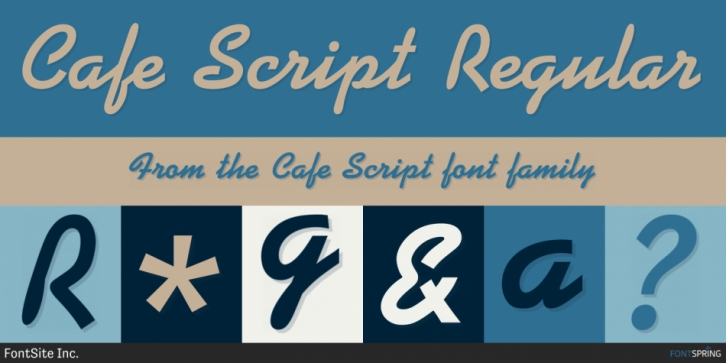 Cafe Script font preview