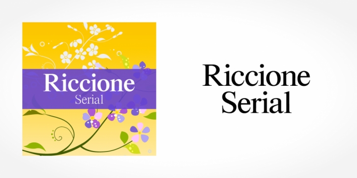 Riccione Serial font preview